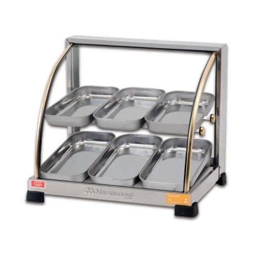 Estufa Curva Dupla Marchesoni Ouro Inox