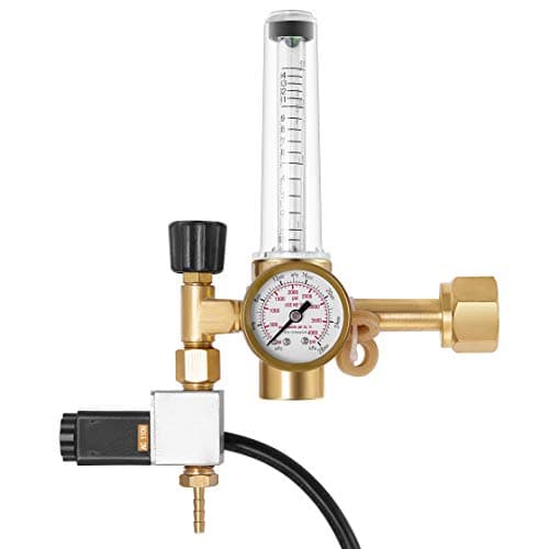 VIVOSUN Sistema emissor regulador de CO2 hidropônico com medidor de fluxo de válvula solenoide para sala de cultivo, barraca de cultivo e jardim