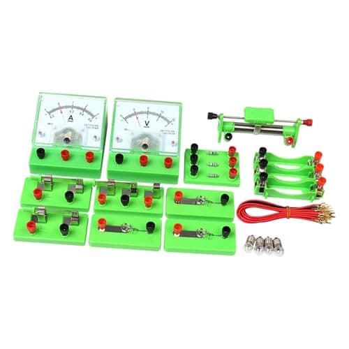 JunZheHub Kit de Circuitos para Laboratório de Ciências Físicas, Kit de Experimentos com Circuitos de Física, Conjunto de Experimentos com Eletricidade para Pro