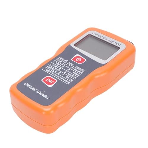 AUNMAS Testador de Medição de Radiação Solar, Material ABS, Medidor de Energia de Alta Eficiência e Testador de Luz UV, Faixa de Comprimento de Onda de 280-370 Nm, Ideal para Monitoramento de