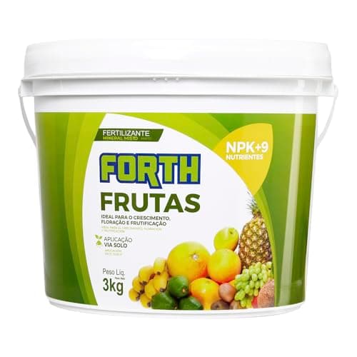 Forth Frutas, Fertilizante, Adubo para Plantas Frutíferas, Nutritivo, Micronutrientes, NPK, Balde, 3kg