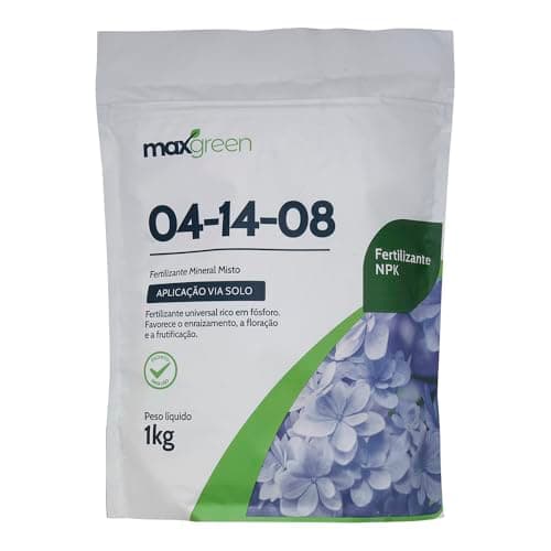 Maxgreen 04-14-08, Forth, Fertilizante Mineral, NPK Balanceado, Estímulo da Floração, Flores, Hortaliças, Frutíferas, Múltiplo Uso