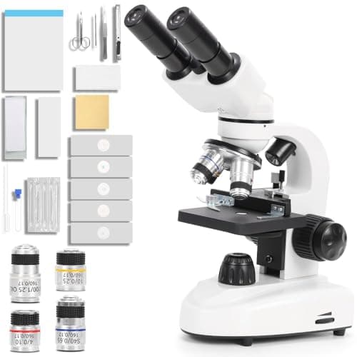 Microscopio, Microscópio óptico profissional 5000X, Com Kit de Microscópio Eletrônico Trinocular Profissional Biológico