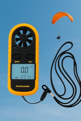 Medidor Anemômetro Digital Velocidade Vento Ar Termômetro