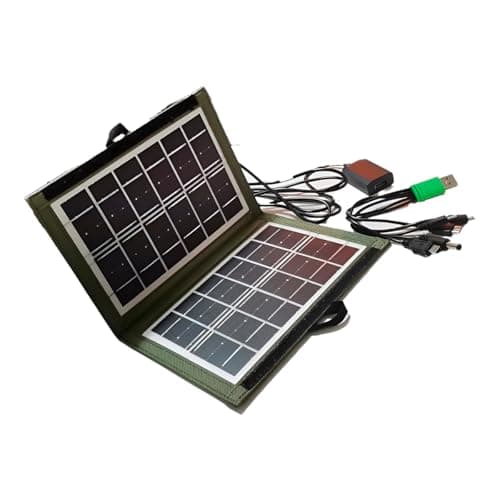 Painel Solar Portátil Dobrável, Carregador Solar para Viagens, Camping e Emergências, Dispositivo eletrônico