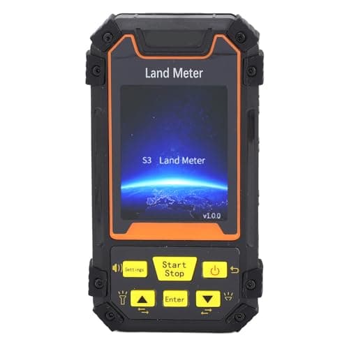 GPS Land Meter, 2.4in Color Screen Handheld GPS Navigation Land Area Meter Com Receptor GNSS, Equipamento de Levantamento de Terras para Campos Planos, Floresta, Terras Agrícolas