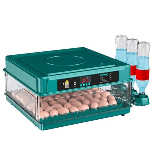 Cresco – Chocadeira Automática 130 Ovos com Controle Automático de Temperatura, Viragem Automática, Tanque de Água e Bateria 12V – 220V