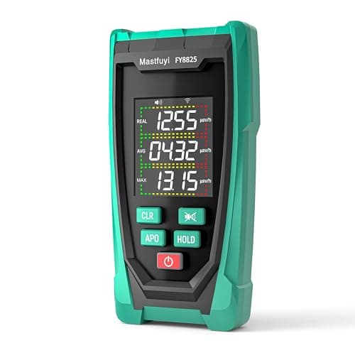 Mastfuyi Detector de Radiação Nuclear com Contador Geiger, Detector de Radiação Nuclear para Raios Beta, Gama E Raios X, Monitor de Radiação Portátil Recarregável com Visor Lcd, Dispositivo