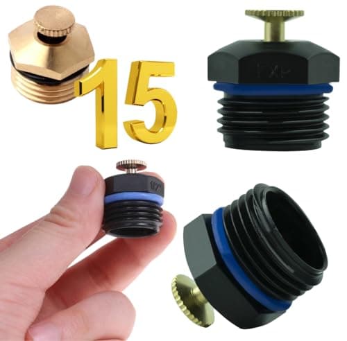 Kit 15 Aspersor Ajustável Cobre Para Irrigação de Jardim Quintal Agricultura Campo Horta Plantas Gramados - Thafe