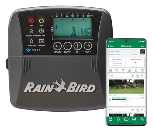 Controlador de Irrigação Rain Bird com 8 Setores e Wifi Integrado