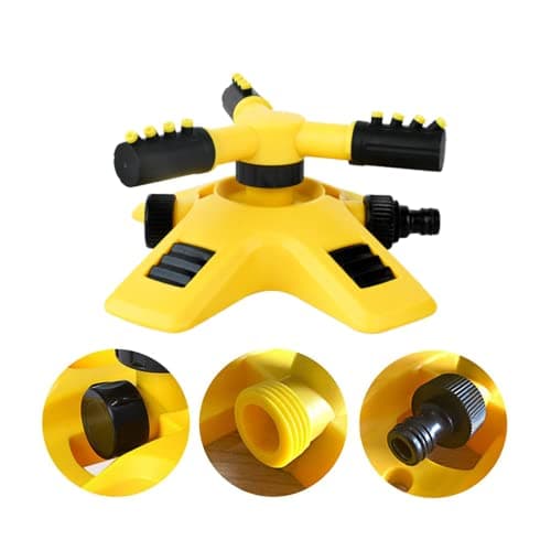 Irrigador De Jardim Giratório Automático Aspersor Irrigação Para Gramado Horta Bocal Rotativo 360