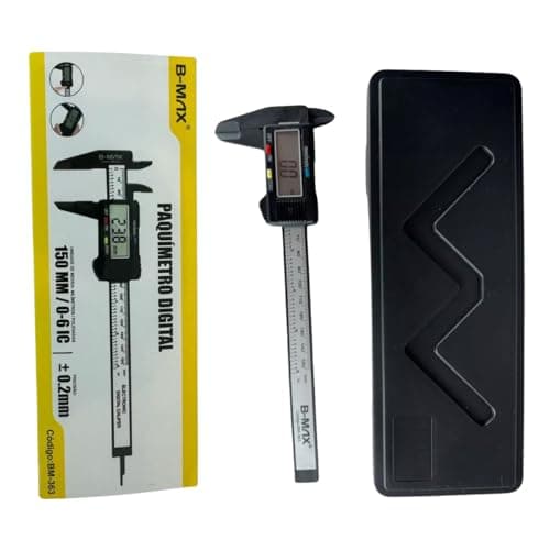 Paquimetro Digital Profissional Eletrônico Display Lcd Medidor Preciso Em Aço Inox e Plástico 150mm C/Estojo Micrômetro Alta Precisão fácil leitura desligamento automático preciso com tela medir