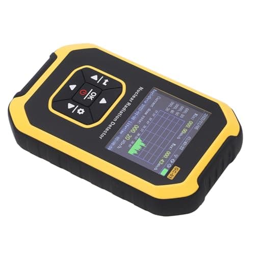 Eujgoov Contador Geiger, Detector de Radiação ABS, Testador de Radiação Nuclear Com Detecção de Raios X e Raios Gama para Alimentos, Metais e Mármore