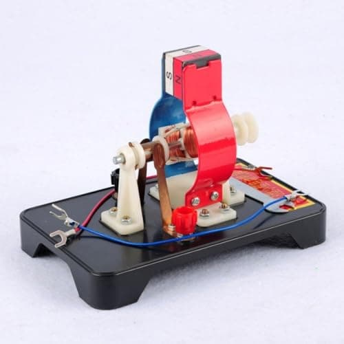 Kit de modelo de motor elétrico para experimentos de física, ferramenta de montagem de motor CA CC destacável para laboratório de física do ensino médio, experimento científico de educação STEM