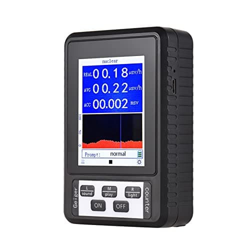 Contador digital geiger lcd de 2.8 polegadas, detector de radiação nuclear multifuncional, testador de radiação ionizante de raios γ e x