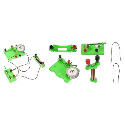 PATIKIL Conjunto de experimentos físicos, 2 conjuntos de kits de experimento de magnetismo de sino elétrico, circuitos de indução de laboratórios eletromagnéticos para ensino educacional