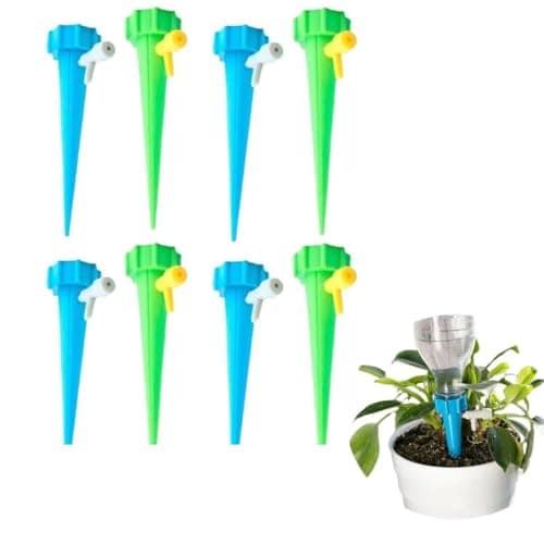 Gotejadores de Plástico para Plantas - Irrigador Regulável Automático para Garrafa PET, Vasos, Jardim e Flores (8)