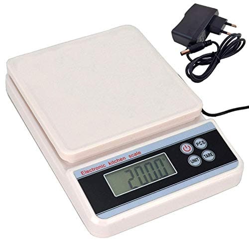 Balança Digital Precisão 10 kg Conta Peças com Fonte Branco CBRN11988