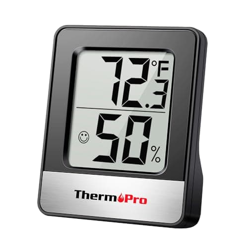 Higrômetro Digital TP49B Monitor De Temperatura E Umidade Interna Para Casa, Escritório E Ambientes. Medidor Termo-Higrômetro Preciso Com Visor Lcd Grande Para Conforto E Controle Climático