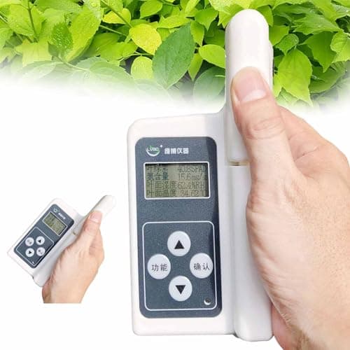 Medidor De Nutrição Vegetal, 4 Em 1: Clorofila/Nitrogênio/Temperatura/Umidade, Faixa De Detecção De 0,0 A 99,9 SPAD, Medição Rápida Em 5 Segundos, Armazenamento E Análise De Dados,Grey