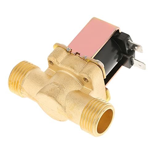 Válvula Solenóide Elétrica de Latão Ajustável 1/2 DC 12V Normalmente Fechada para Controle de água Resistente Ao Desgaste Resistente a Altas Temperaturas Com Interruptor de água