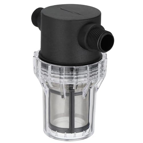PATIKIL Filtro em linha macho de 1/2 polegada com tela de filtro de aço inoxidável de 20 malha, filtro de bomba de água para irrigação de jardim, entrada de lavadora de pressão