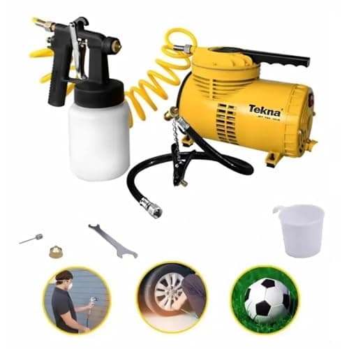 Tekna Compressor De Ar Direto Bivolt Cd1.2Bk Com Kit