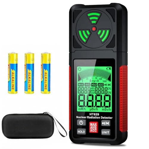 intendvision detector de radiação nuclear contador geiger - testador de dosímetro de radiação portátil detector de radioatividade de raios X gama beta para frutos do mar de águas residuais n
