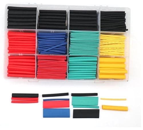 Kit Tubo Termo Retrátil 530 Peças | Polietileno Colorido para Isolamento e Reparos Elétricos | 2mm a 10mm