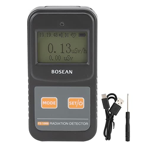 Outdoorm FS 1000 Contador Geiger Digital Detector de Radiação Nuclear Beta Gamma X Ray Detector de Raios Radioativos Preto