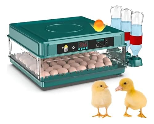 Chocadeira Automática 130 Ovos com Controle Automático de Temperatura, Viragem Automática, Tanque de Água e Bateria 12V – 220V