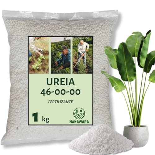Ureia Granulada 1 Kg Adubo Nitrogenado 46% N para Plantas Horta Grama Jardim Folhagem Crescimento