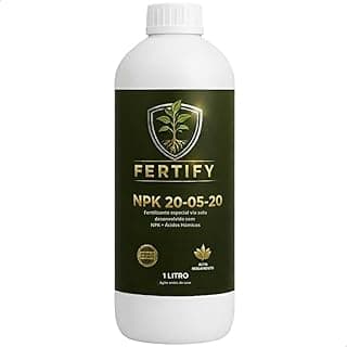 Fertilizante líquido Fertify NPK 20-05-20, 1 litro, fundo branco