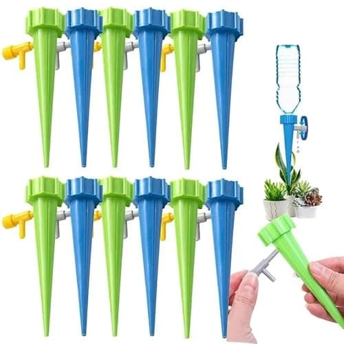 12 Gotejador Irrigador Acoplável de Planta em Garrafa Pet Automático