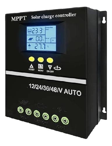 Controlador De Carga Solar 100a Mppt Regulador Tecido Painel