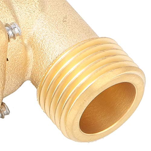 ZJchao Válvula Solenóide, Interruptor Duplo Válvula de água G1/2 "normalmente Fechado Bronze Solenóide Eletromagnética Interruptor de Entrada de água (DC12V)