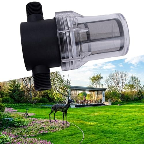 Filtro de mangueira de jardim de 2 polegadas, filtro de água em linha de plástico para irrigação, sedimento de musgo de lama de tela reutilizável, protege irrigadores e mangueiras em sistemas de
