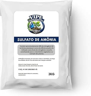 Fertilizante Sulfato De Amônio Adub Nitrogenado P Hortas 3kg