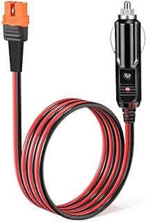 Cabo XT60i ELFCULB 14AWG 12V para gerador solar portátil, conector macho