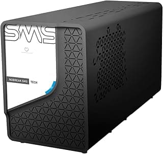 Nobreak SMS Tech 700VA Entrada Bivolt 115/220V - Saída 115V | 6 Tomadas | Senoidal por Aproximação | Proteção Contra Surtos Elétricos | Indicado para PC, Impressora e CFTV