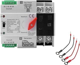 Interruptor de transferência automática de energia dupla AC110V montado em trilho DIN