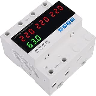 Chave de transferência automática VINGVO com display LED digital e botões de controle