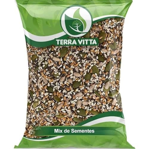 Mix de Sementes 500g - Abóbora, Girassol, Chia, Linhaça Dourada e Gergelim