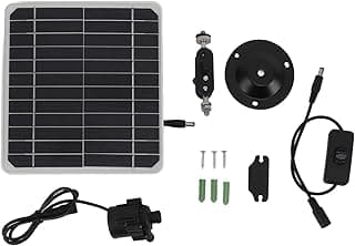 Kit de painel solar para bomba de água movida a energia solar OKOVO 50W Operação 24 horas Painel solar Kit de bomba para fonte de água com ajuste de interruptor para tanques de