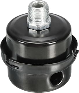 Filtro silenciador de compressor de ar G3/8, silenciador de redução de ruído para geradores, sopradores, portas de escape, preto, branco