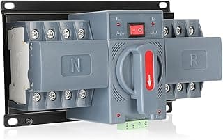 Interruptor de transferência automático/manual 6-100 amp AC110V 4P 50/60Hz cinza