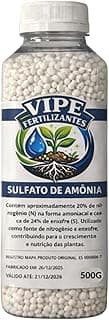 Fertilizante Sulfato De Amônio Granulado Pote 500 Gramas