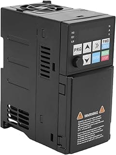 AUNMAS Conversor Inversor de Frequência Variável 0,4KW Monofásico para Trifásico 0-500Hz 2,3A Com Display Digital e Resfriamento Eficiente para Controle de Motor Industrial