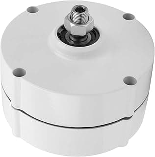 Gerador de ímã permanente Naroote AVAN-100w, branco com rotor central de metal