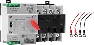 Interruptor de transferência automático/manual 100Amp AC110V 4P 50/60Hz montado em trilho DIN
